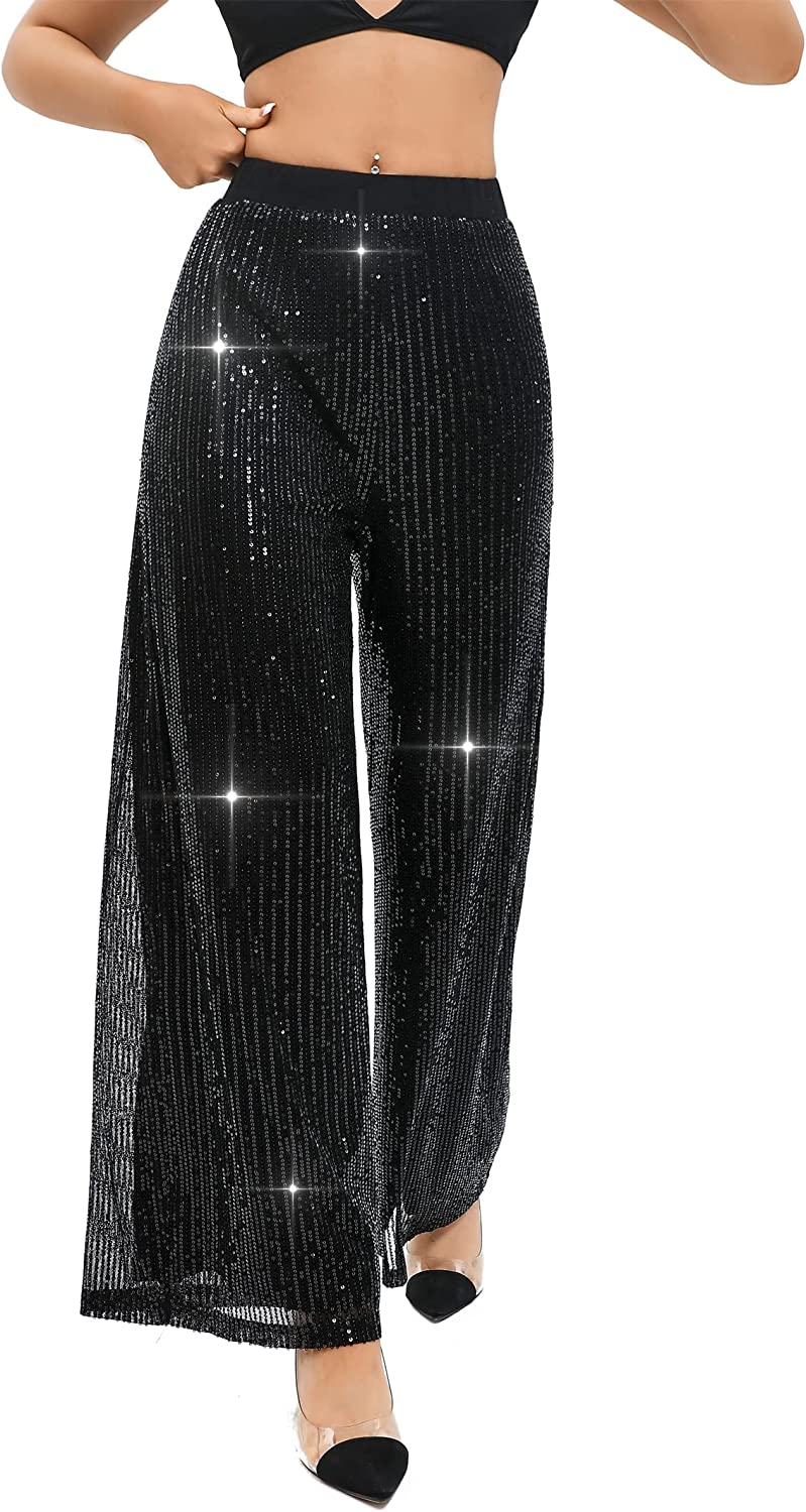 Shimmer And Sparkle Pants, Black – Chic Soul